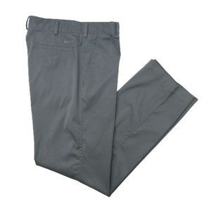 Nike Mens 32x32 Gray Flat Front Tech Flex Stretch Golf Pants